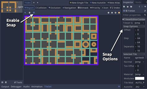 Find game assets tagged <strong>autotile</strong> like Tiny Tales: Overworld 2D Tileset Asset Pack, 16x16 Dungeon <strong>Autotile</strong> Remix, 16x16 Dungeon Walls Reconfig, Tiny Tales: World Map 2D Tileset. . Godot autotile
